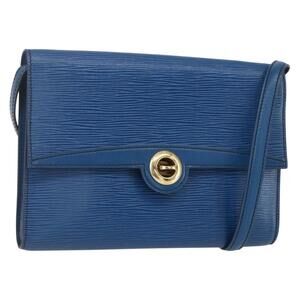 LOUIS VUITTON Epi Pochette Arche Shoulder Bag Blue M52575 LV Auth bs31907